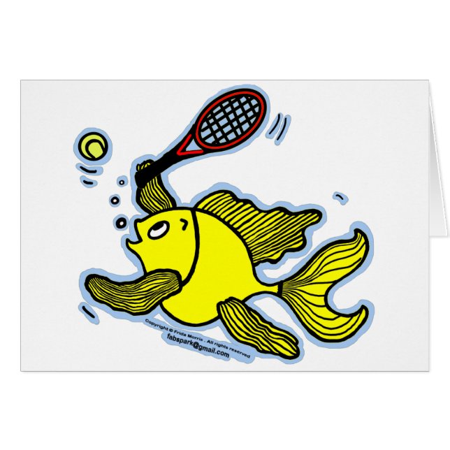 Pescados del tenis, pescados que juegan a tenis (Anverso (Horizontal))