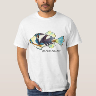 Pescados del uno mismo, camiseta bien del dibujo