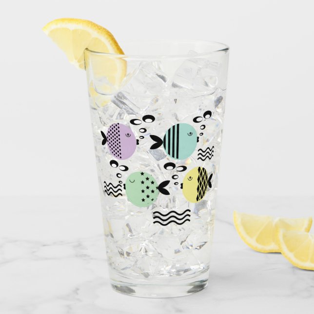 Pescados divertidos, peces, mar, peces zodiacos, c (Anverso (hielo))