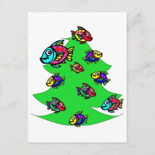 pescados en el árbol de navidad
