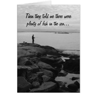 Pescados en la tarjeta de Gretting del mar