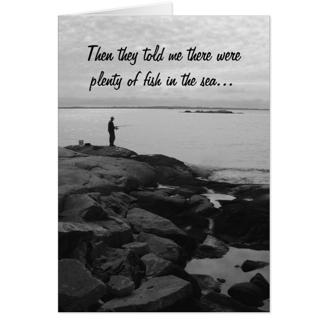 Pescados en la tarjeta de Gretting del mar (Frente)