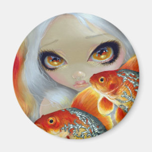 "Pescados Jeweled: Imán de la plata y del oro"