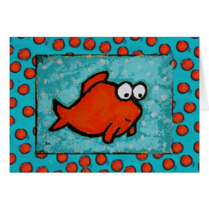 pescados lindos con la tarjeta de burbujas
