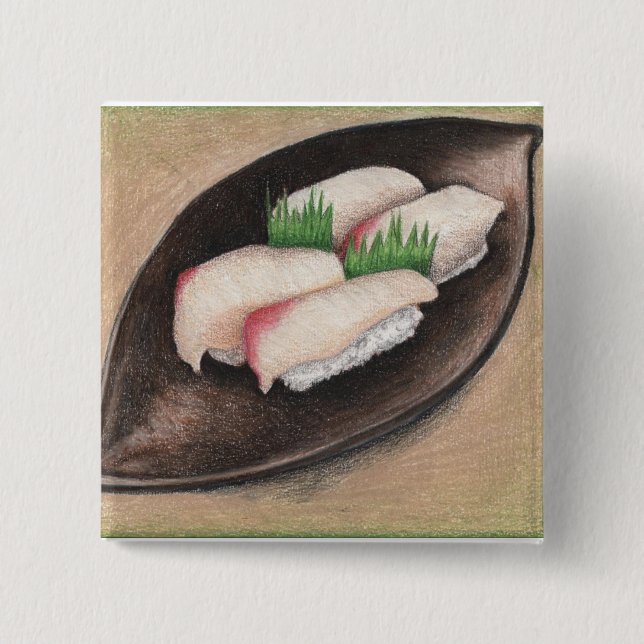 Pescados pálidos, botón de la placa de Brown (Anverso)