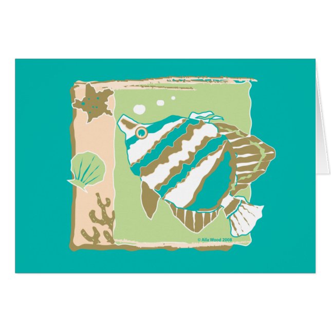 Pescados tropicales del ~ de la TARJETA (Anverso (Horizontal))