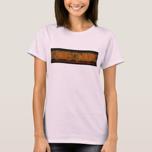 Pescados y la camiseta para mujer de CrawDaddys (Anverso)