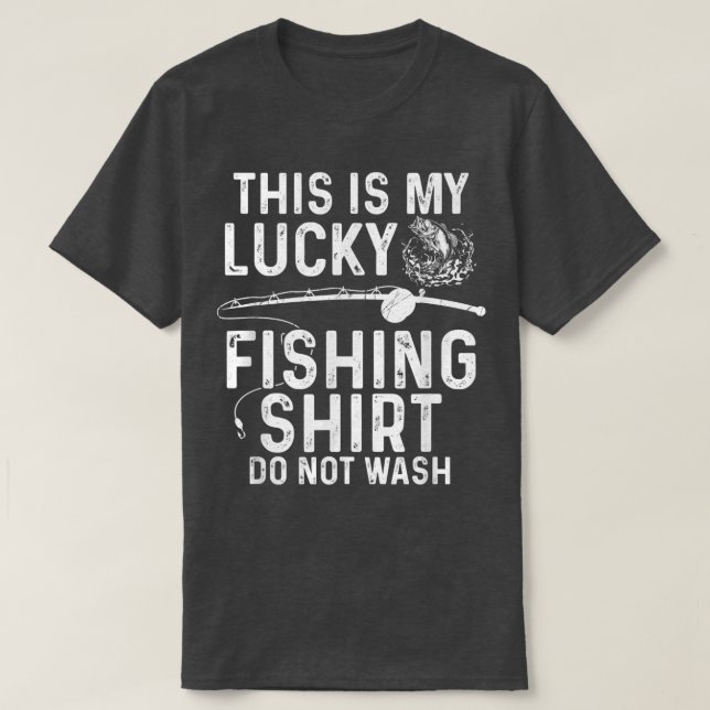 PescaNo Lavar Graciosas camisetas De Pesca Para Ho (Diseño del anverso)