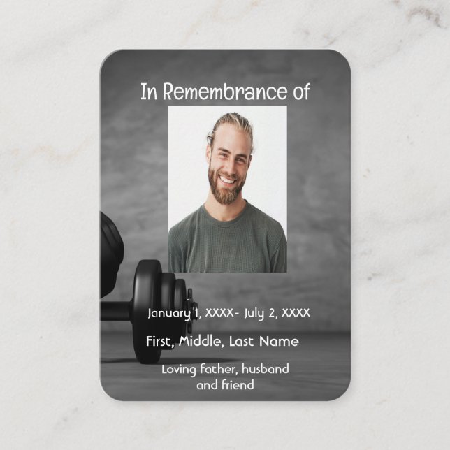 Peso del entrenador de fitness de la tarjeta de bo (Anverso)