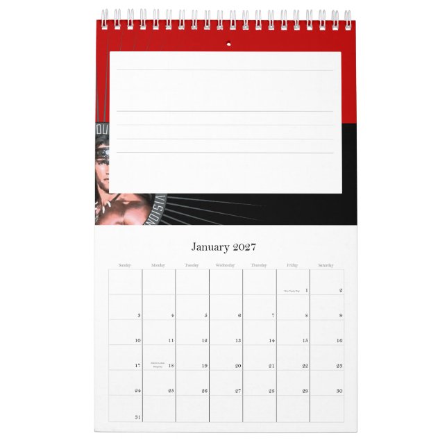 Peso que entrena a II - calendario pequeño (Jan 2027)