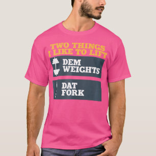 Pesos De Dem Y Camiseta De La Horquilla Para La Co