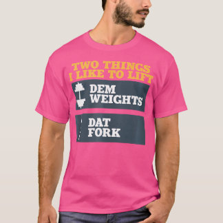 Pesos De Dem Y Camiseta De La Horquilla Para La Co