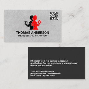 Pesos de Levantamiento   Tarjeta de presentación Q