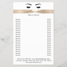 Pestañas cejas folleto