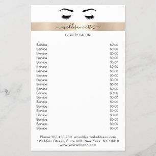 Pestañas cejas folleto