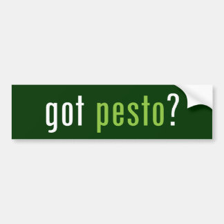 ¿pesto conseguido? pegatina para el parachoques