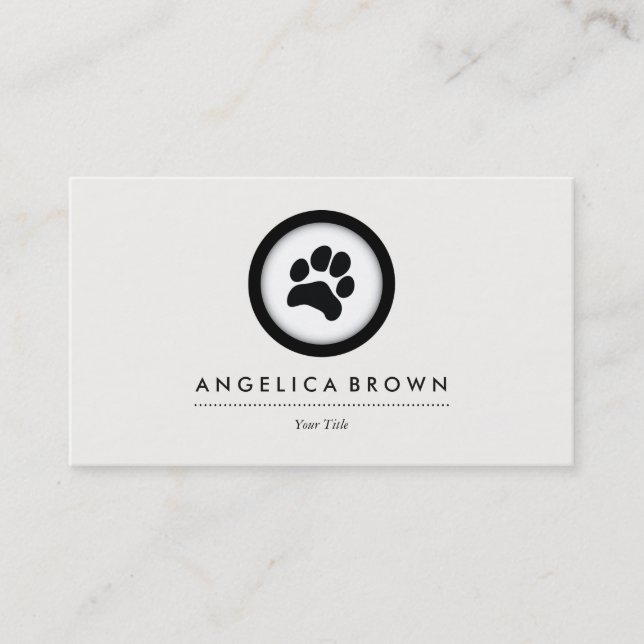 Pet Care Veterinaria Tarjeta de visita (Anverso)