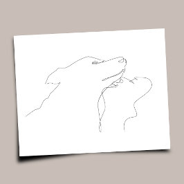 Pet Lover | Arte de una línea |