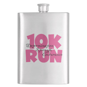 Petaca 10.000 carreras de deportes rosados