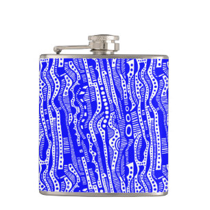 Petaca 12015 - Azul sobre blanco