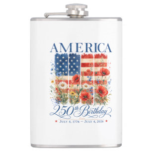 Petaca 250º Aniversario USA Mujeres 4 de Julio América 25
