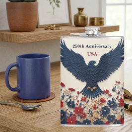 Petaca 250 Aniversario de EE. UU. Águila Calva Patriótica