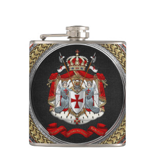 Petaca [500] Escudo de armas de Templar de los caballeros