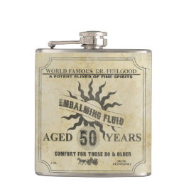 Petaca 50.º matraz de humor de vintage