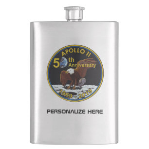 Petaca 50.o aniversario personalizado de Apolo 11
