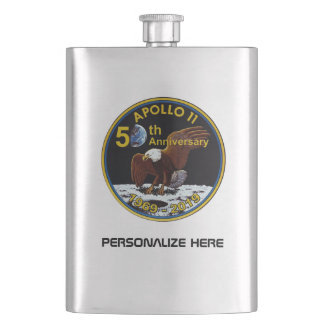 Petaca 50.o aniversario personalizado de Apolo 11