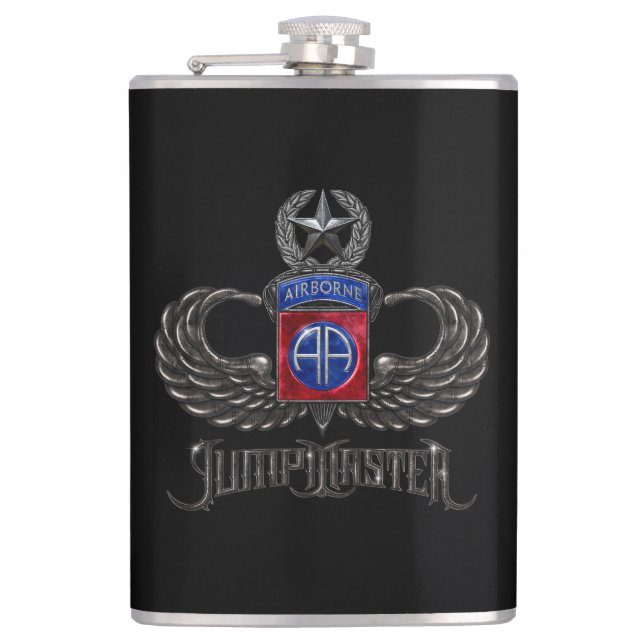 Petaca 82.º matraz envuelto de vinyl de Jumpmaster aerotr (Anverso)