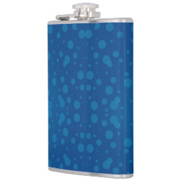 Petaca A blue hip flask with a silver cap 