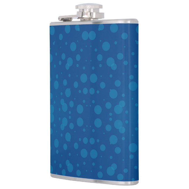 Petaca A blue hip flask with a silver cap  (Izquierda)