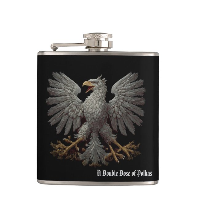 Petaca A Double Dose of Polkas Vinyl Wrapped Flask (Anverso)