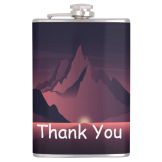 Petaca A mountain sunset illustration      