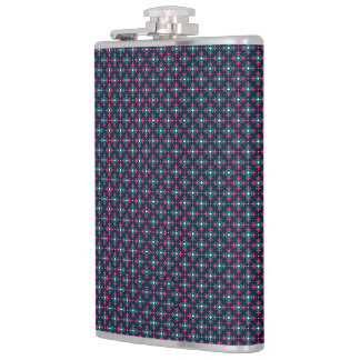 Petaca A stylish flask with a geometric pattern 