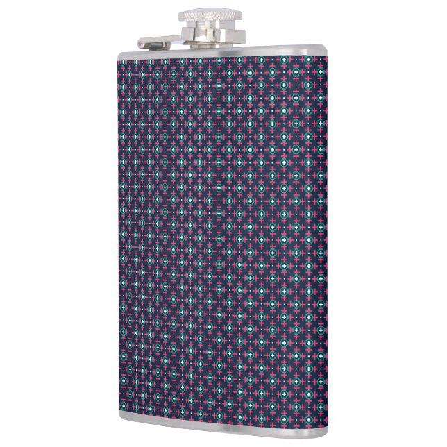 Petaca A stylish flask with a geometric pattern  (Izquierda)