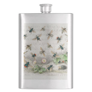 Petaca Abeja Miel Trabajador Reina Abejas Antigüo