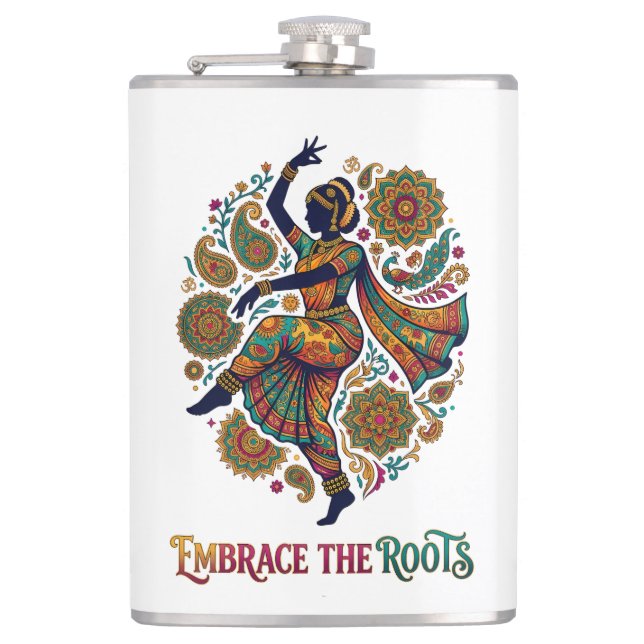 Petaca Abraza el baile de las raíces (Anverso)