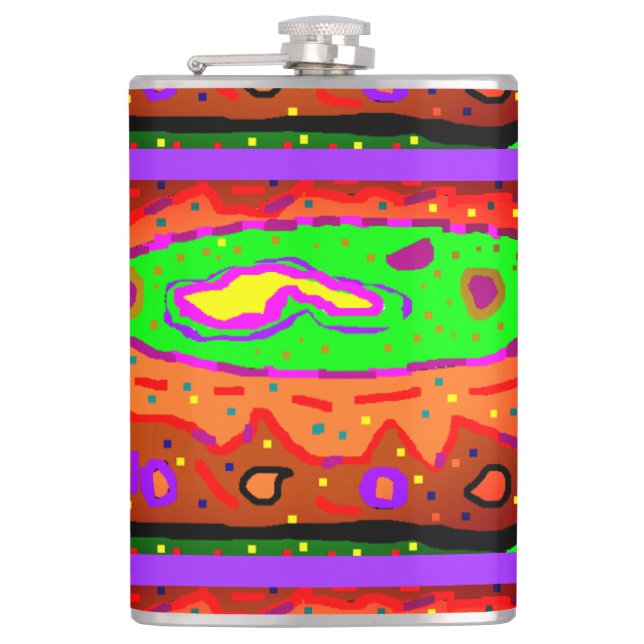 PETACA ABSTRACT HIPPY ART RETRO (Anverso)