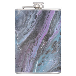 Petaca Abstract Purple & Teal Flow