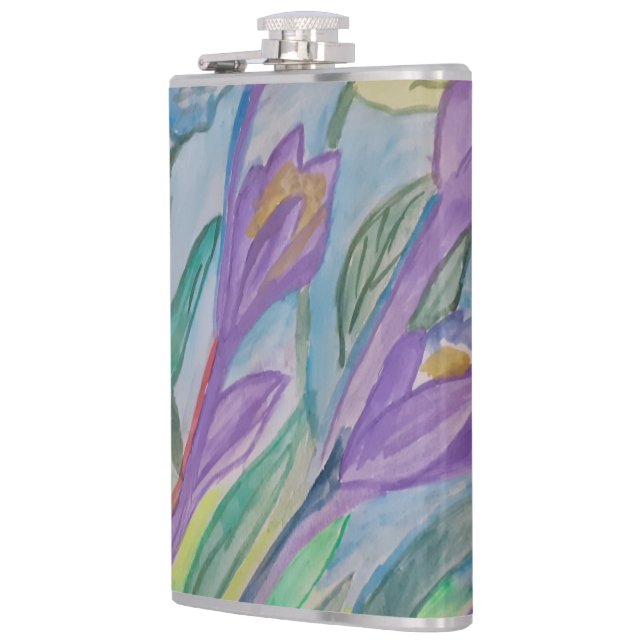 Petaca Abstracto Crocus Vinyl Wrapl Flask (Izquierda)
