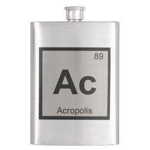 Petaca Ac - Símbolo de química de la arquitectura Acró