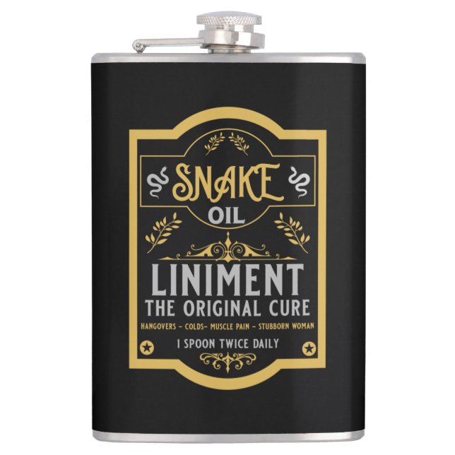 Petaca Aceite salvaje de serpiente occidental (Anverso)