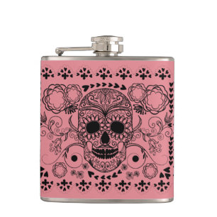 Petaca Acontecimientos verdes de la planta de azúcar negr