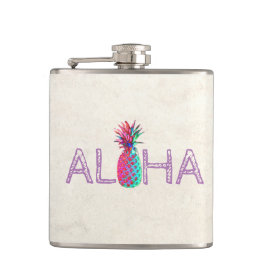 Petaca Adorable Aloha Hawaiian Pineapple