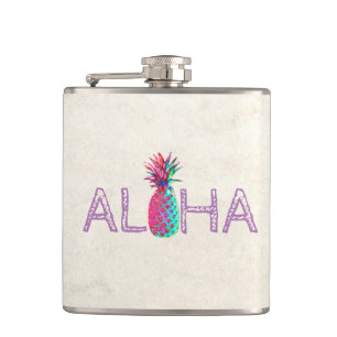 Petaca Adorable Aloha Hawaiian Pineapple