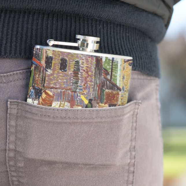 Petaca Adorable gatito alegre y lindo en la ciudad (In Situ)