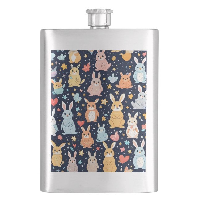 Petaca Adorable Soft Pastel Baby Animal Classic Flask (Anverso)