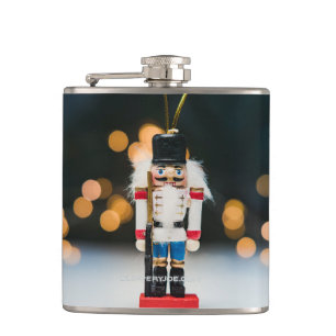 Petaca Adorno clásico de Navidad cascanueces de SlipperyJ